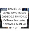 CAJA DE CAMBIOS SSANGYONG MUSSO (WD21) 2.9TDI - 120CV - MANUAL DE 5V